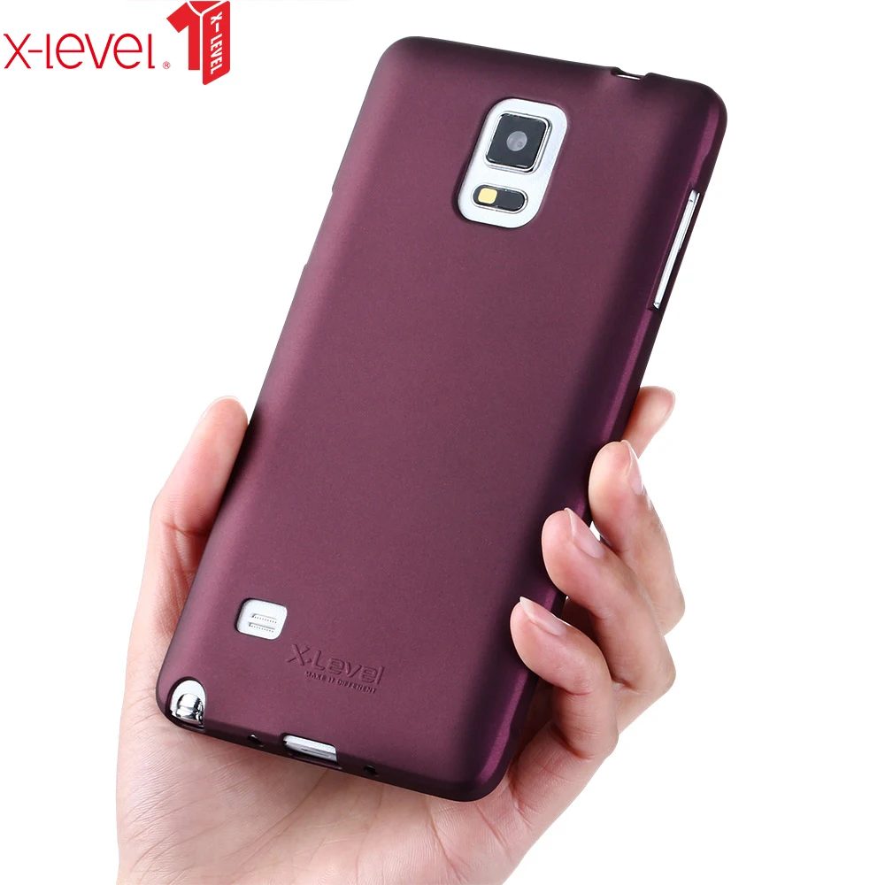 

X-Level Soft TPU Case For Samsung Galaxy Note 4 Matte Touch Ultra Thin Shockproof Back Phone Cover Coque For Samsung Note 4