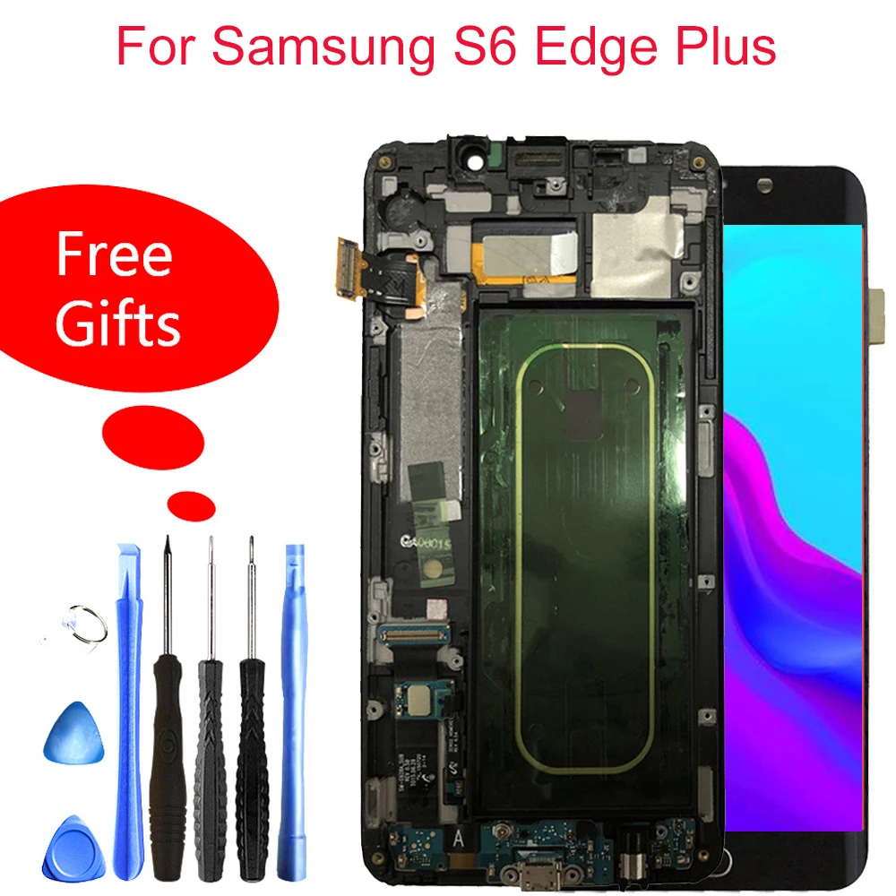 

Quality Lcd For Samsung Galaxy S6 Edge Plus LCD Touch Screen Display Assembly Replacement For Samsung S6 Edge Plus G928 G928F