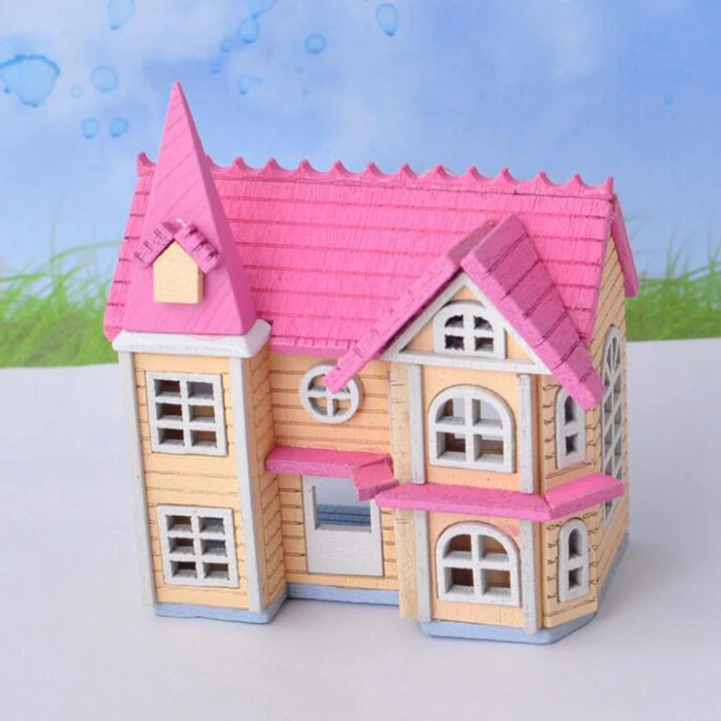 

DIY Mansion Double Attic Doll House with Furniture and Accessories 1/12 Fairy Tale Cottage