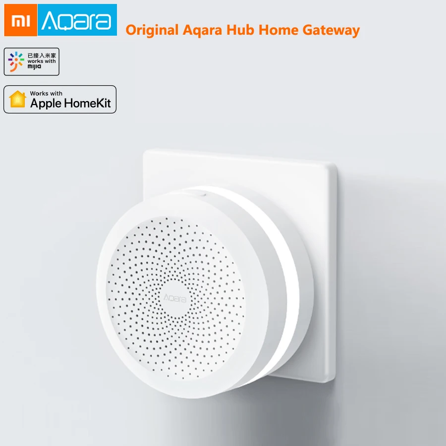 

Xiaomi Mijia Aqara Hub Mi Gateway with RGB Led Night light Smart Device Centre Work With Apple Homekit Mi Home Aqara App Control