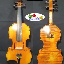 Барокко Стиль SONG бренд мастер инкрустация кленовый лист кружева 5 струн 4/4 скрипка# 9098A