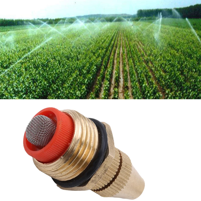 

New 360 Degree Connector Thread Water Sprinkler Irrigation Spray Nozzle Watering Head Garden Brass Supplies