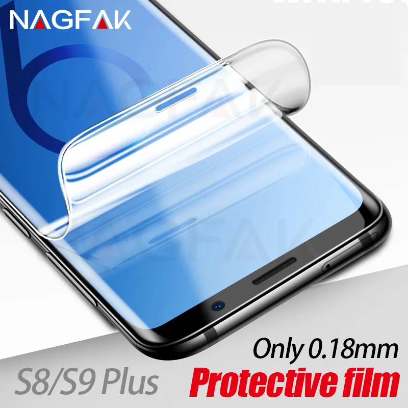 

NAGFAK Screen Protector on the For Samsung Galaxy S9 S9Plus S8 S8Plus Note 8 S7 Edge Not Glass 0.18mm 3D Soft S9 Protective film