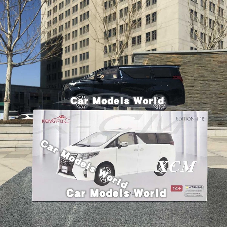 Diecast модель автомобиля для KengFai Alphard LHD 1:18(черный)+ маленький подарок