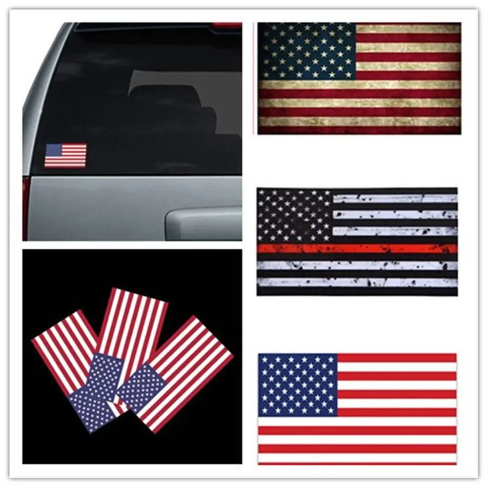 2pcs American US Flag Car sticker logo Emblem Badge Car Styling sticker