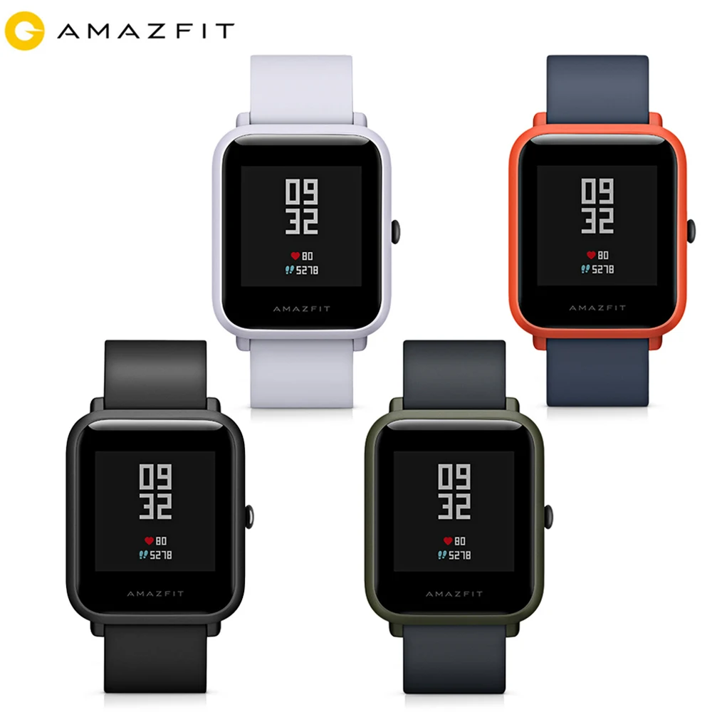 Huami AMAZFIT BIP A1608 AMAZFIT Смарт часы сердечного ритма gps+ ГЛОНАСС водонепроницаемый для Android iOS смарт часы