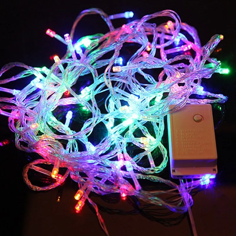 

Smuxi 10M Colorful RGB 100 LED String Lights Christmas Festival Wedding Party Garland Decoration Fairy Lights