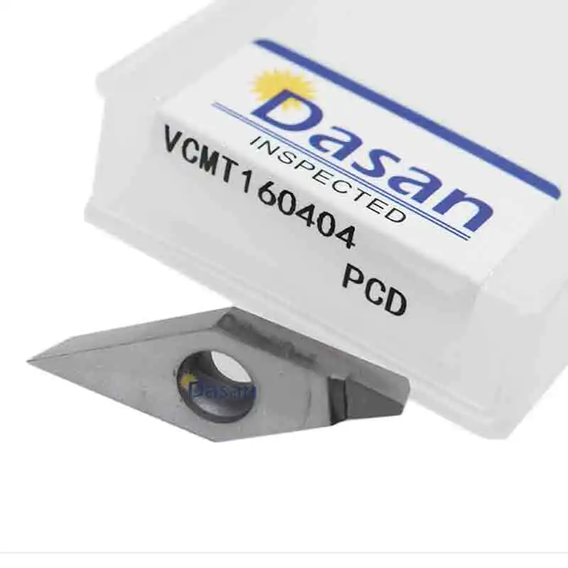 PCD VCMT160404 VCMT160408 токарный станок с ЧПУ Алмазные поликристаллические бриллианты лезвие поворотные режущие пластины детали токарного станка