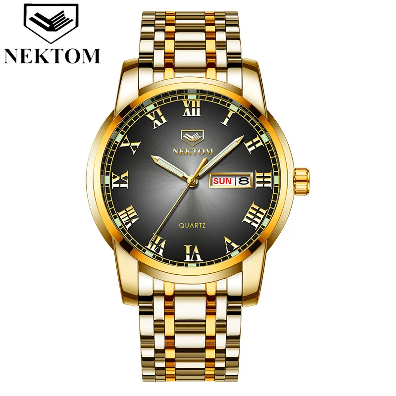 

2019 New Hot Luxury Watch Fashion Waterproof Stainless Steel Watch Quartz Men's Watch De Homem