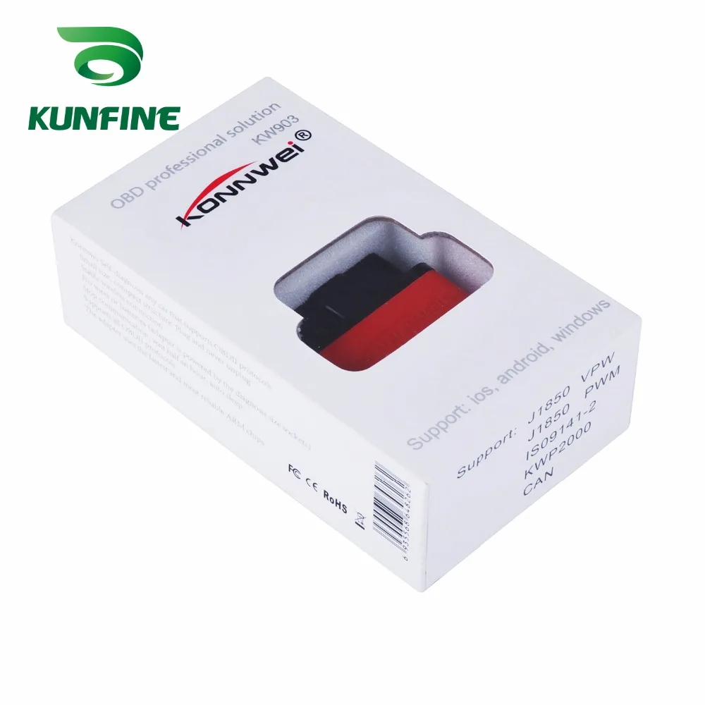 KUNFINE автомобильный iCar2 OBD2 ELM327 iCar 2 KW903 Wifi OBD 2 код сканер диагностический инструмент интерфейс для IOS iPhone iPad Android