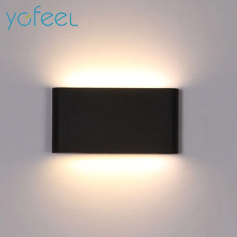 Outdoor Waterproof Wall Lamp IP65 6W/12W LED Wall Light Indoor Decoration Lighting Bedroom Corridor Porch Garden Lamp Aluminum