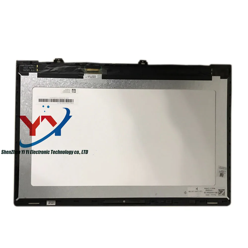 Lcd Led Screen Display Matrix Montagem de Vidro com Moldura de Moldura Nv133fhm-n52 Lq133m1jw15 para Xiaomi mi Notebook Air 13