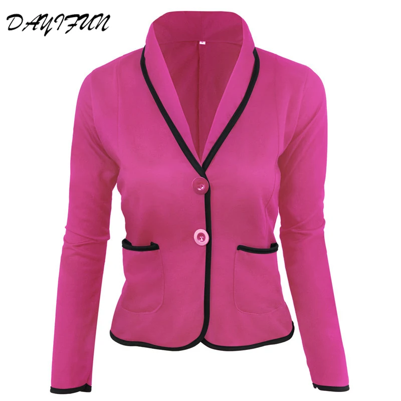 

2019 Spring Womens Wear Casual Fashion Self-cultivationTemperament Small Suit Long Sleeve Short Blazer Office Lady Clothes 0172
