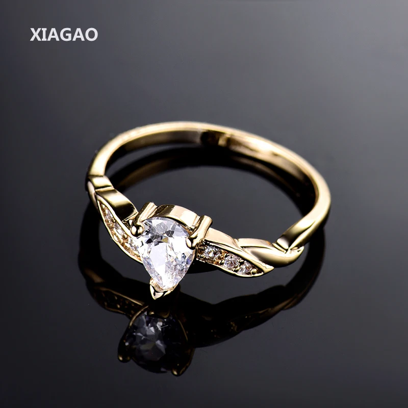 xiagao teardrop new fashion finger midi engagement rings for women wedding gold color crystal cz - Teardrop Wedding Rings xiagao teardrop new fashion finger midi engagement rings for women wedding gold color crystal cz - Teardrop Wedding Rings