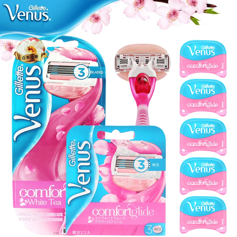 Бритва Gillette Venus, 3 слоя, для женщин, бритва, лезвия, безопасное бритье, удаление волос, сменная бритва, головка для бикини, кривая тела|Бритва| | АлиЭкспресс