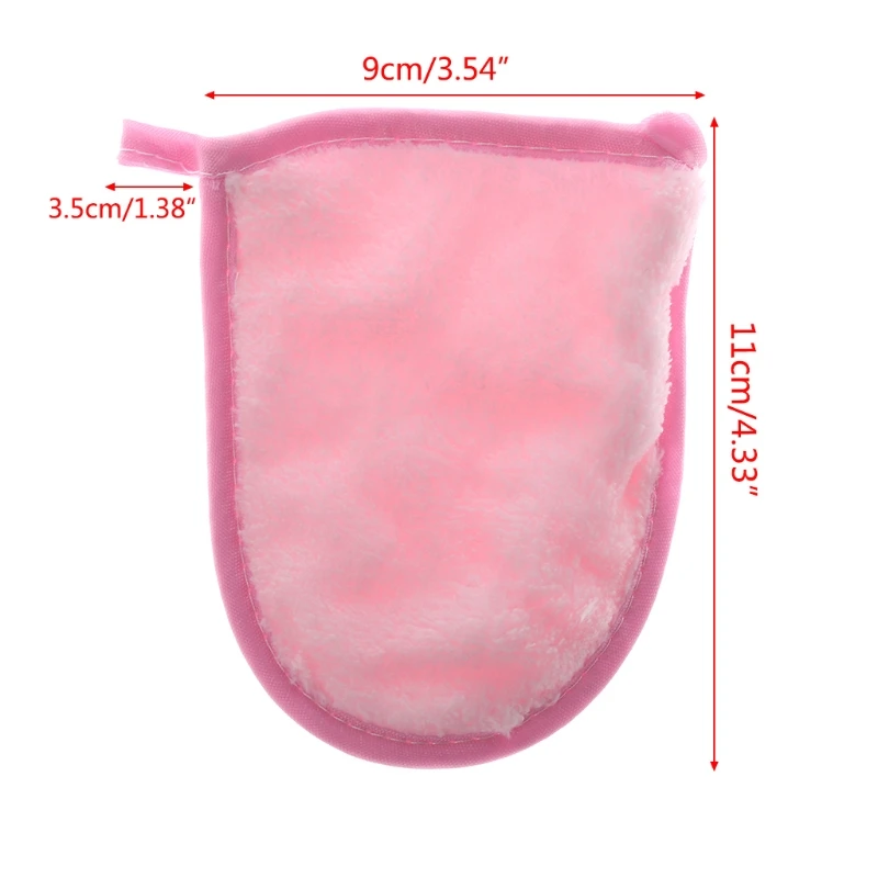 Многоразовая микрофибра ткань для лица Уход за кожей лица Полотенца средство для снятия макияжа с моющая перчатка инструмент#35/4 Вт