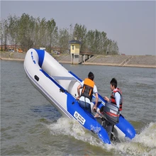 Anti-collision thickening laminated inflatable boat fishing boat rubber boat with aluminum floor