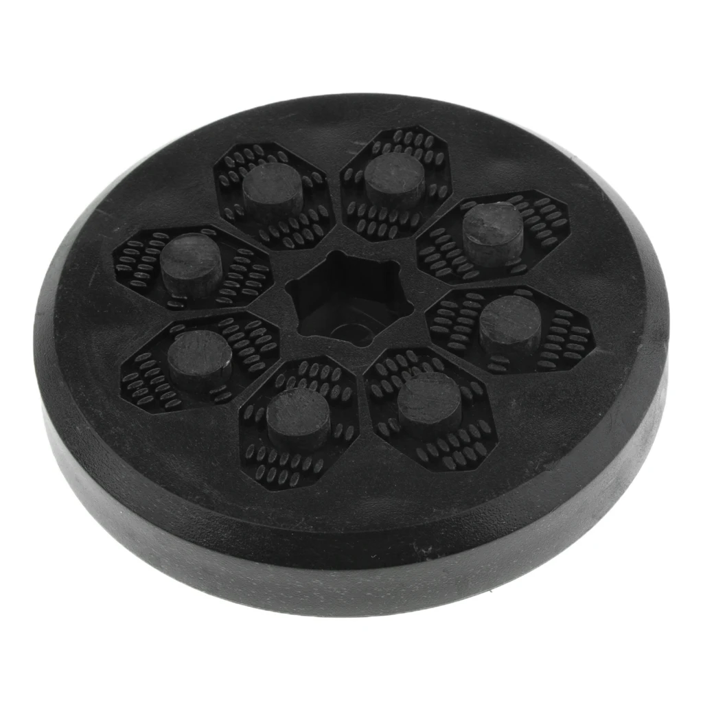 Replacement Slide Pucks Slider Block with 8 Flintstones for Skateboard Longboard Sliding Gloves Black Round Slide Pucks 
