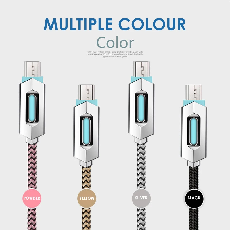 تحلق فوق مصباح ليد المصغّر USB كابل 1 M سريع شحن USB كابلات شحن ل سامسونج هواوي Xiaomi الهاتف المحمول الكابلات تحلق فوق مصباح ليد المصغّر USB كابل 1 M سريع شحن USB كابلات شحن ل سامسونج هواوي Xiaomi الهاتف المحمول الكابلات