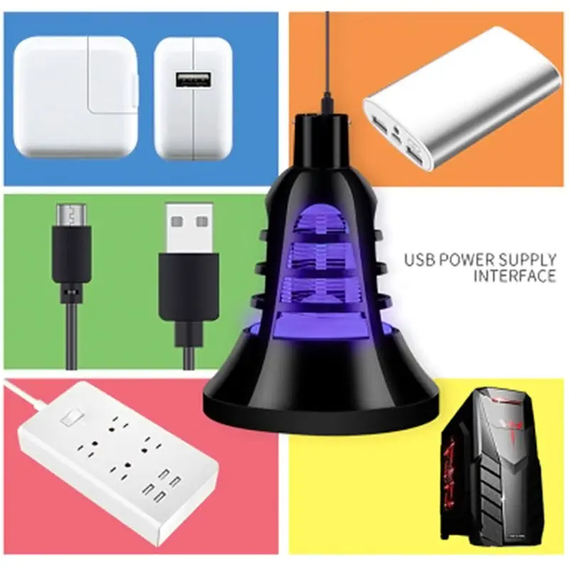 8 Вт Жук Zapper светодиодный противомоскитная лампа usb зарядка анти-москитная электрическая ловушка для наружного домашнего сада устранение насекомых