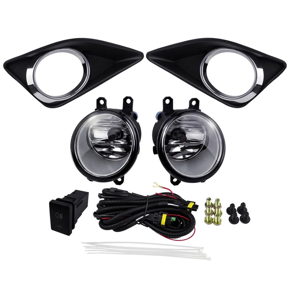 

Plating Cover Replacement Driving Lamps Fog Light Kits 4300K Yellow 12V 55W for Toyota Corolla Altis 2008 Corolla 2009 USA TYPE