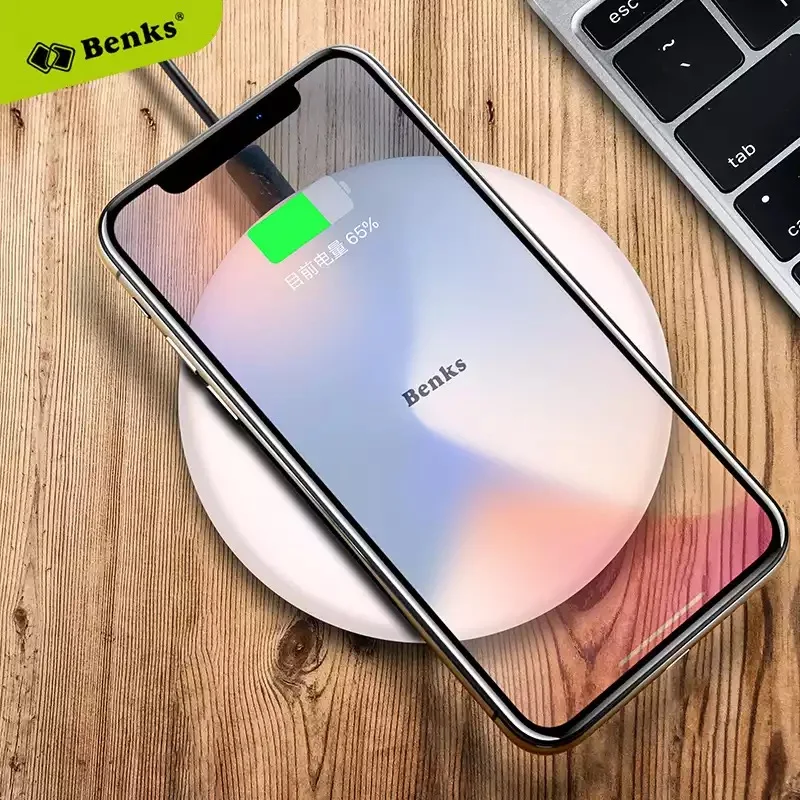 

Benks ABS 10W Qi Wireless Charging For iPhone X 8 8+ Samsung Note 5/8/S7/S7 Edge/S8 Plus Desktop Quick Charge Pad For LG G5/G6