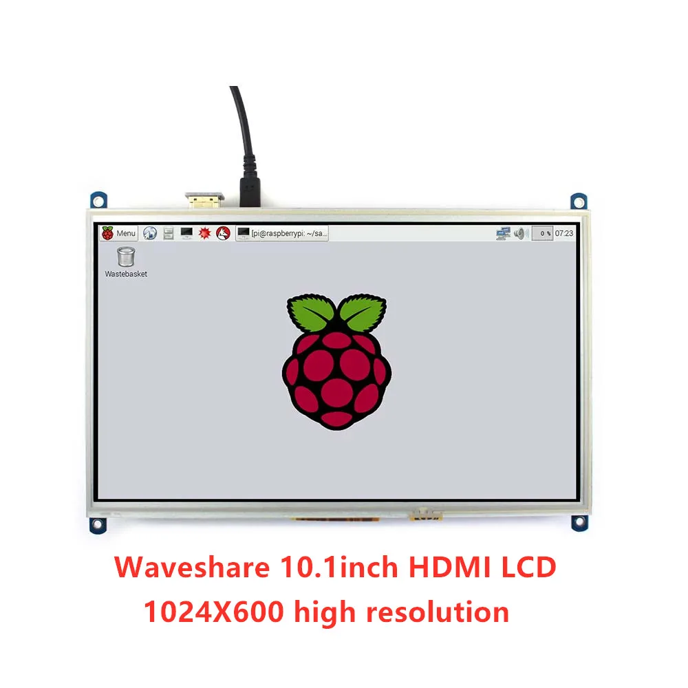 10 1 дюймовый резистивный сенсорный экран Waveshare ЖК планшет 1024*600 для всех малинов Pi +