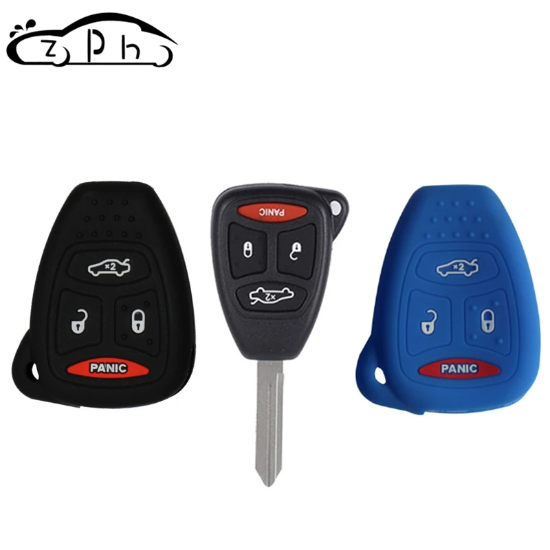 Силиконовый чехол для автомобильных ключей Jeep Wrangler Compass Liberty CHRYSLER 300C PT Cruiser Sebring Dodge