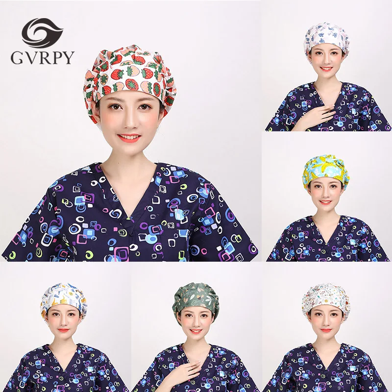 

Cotton Breathable Doctor Nurse Medical Cap Plastic Surgery Laboratory Workbench Food Hygiene Work Hat Home Hygiene Smoke Cap