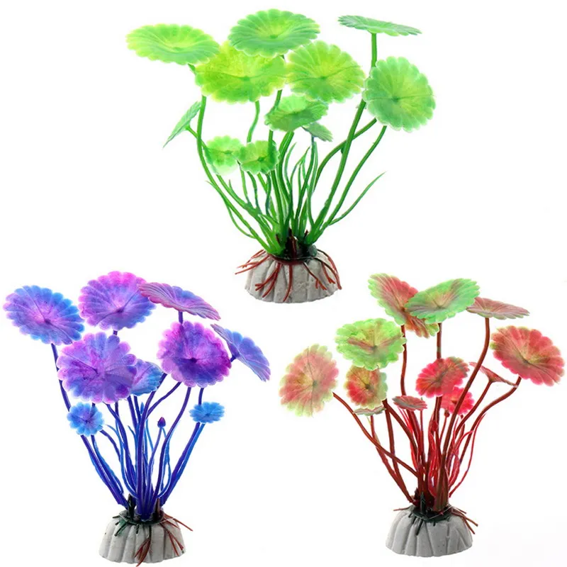 

1 PC Artificial Decoration Plants Simulation Aquarium Ornament Landscape Grass Flower Fish Tank Decor Aquatic
