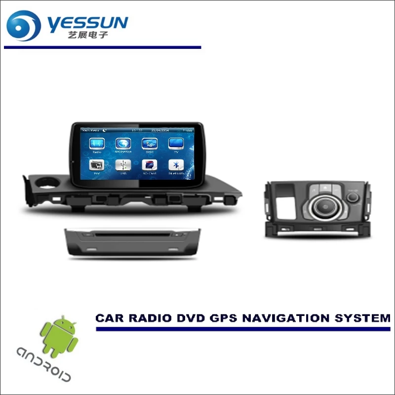 Top YESSUN Car Multimedia Navigation System For Mazda 6 / Atenza 2017 CD DVD GPS Player Navi Radio Stereo Wince / Android 3