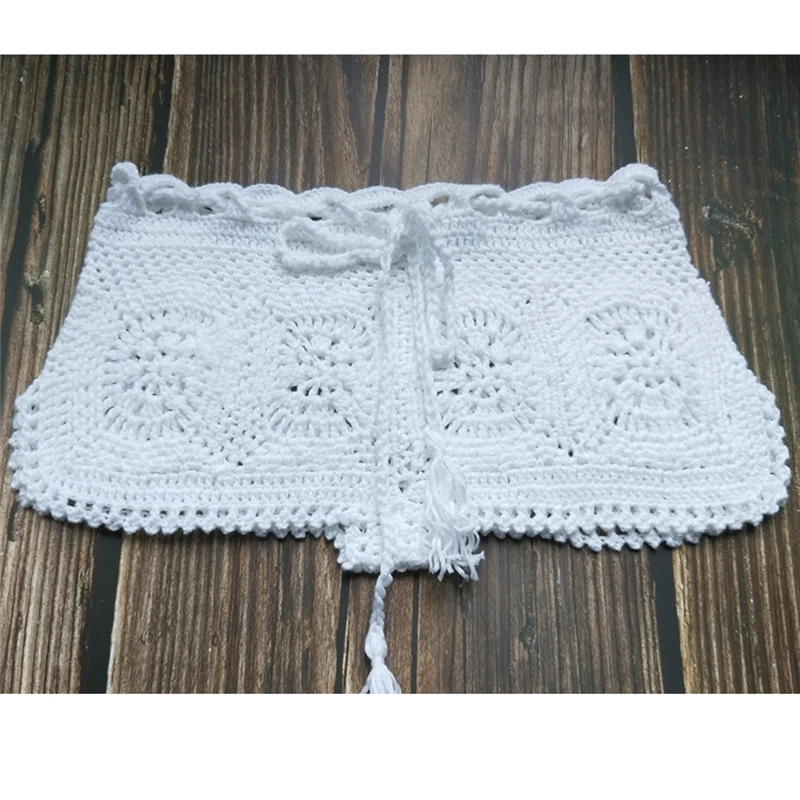 Boho Knit Crochet Beach Shorts 10