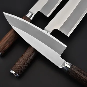 

Kitchen Knives Japanese Fish Filleting Deba Knife Stainless Steel Pakka Wood Handle