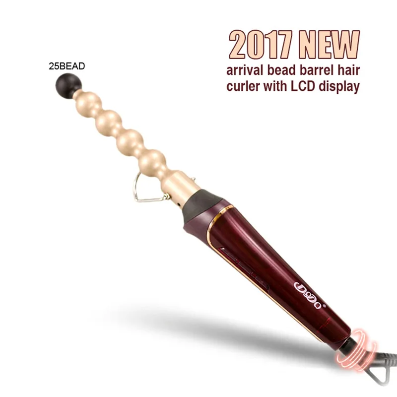 

Gourd Tube Hair Curler Ceramic Roller Professional Women Curls Styling Tools Electric Curling Machine with LCD display