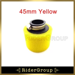 Universal High-Performance Air Filter Cleaner for Engine Carburetors (45mm Yellow)