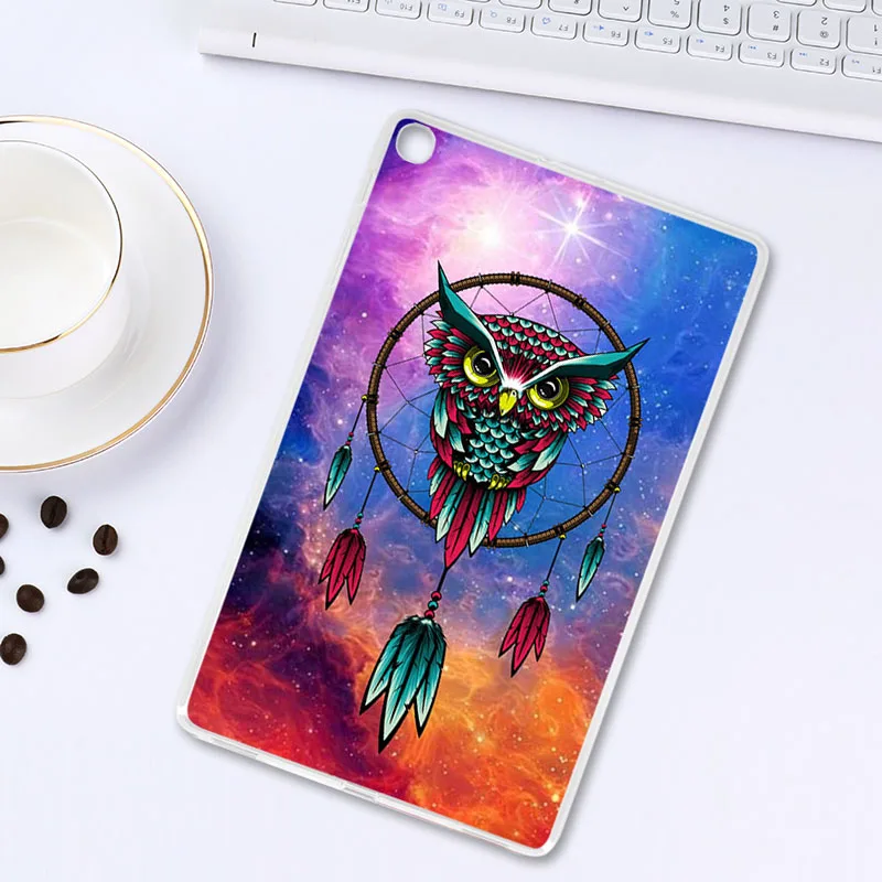 Z014 Чехол для samsung Galaxy Tab A 10,1 чехол s SM-T510 T515 10,1 ''Мягкая силиконовая задняя накладка из ТПУ модный окрашенный чехол для планшета бампер - Цвет: Z014