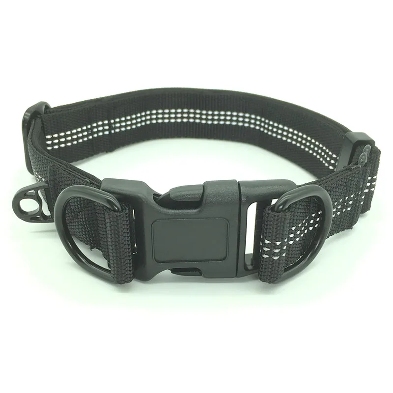 

Durable Pet Dog Collar with Double D Ring Padded Soft Pet Collar with Reflective Strip for Safety Walking Jogging Neck 40-57cm