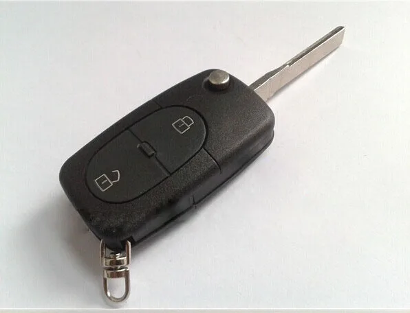 VW flip remote key case shell 2 button (Round)(17)1
