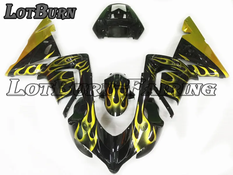 

High Quality ABS Plastic Fit For Kawasaki ZX10R 636 ZX-10R 2004 2005 04 05 Moto Custom Made Motorcycle Fairing Kit A56