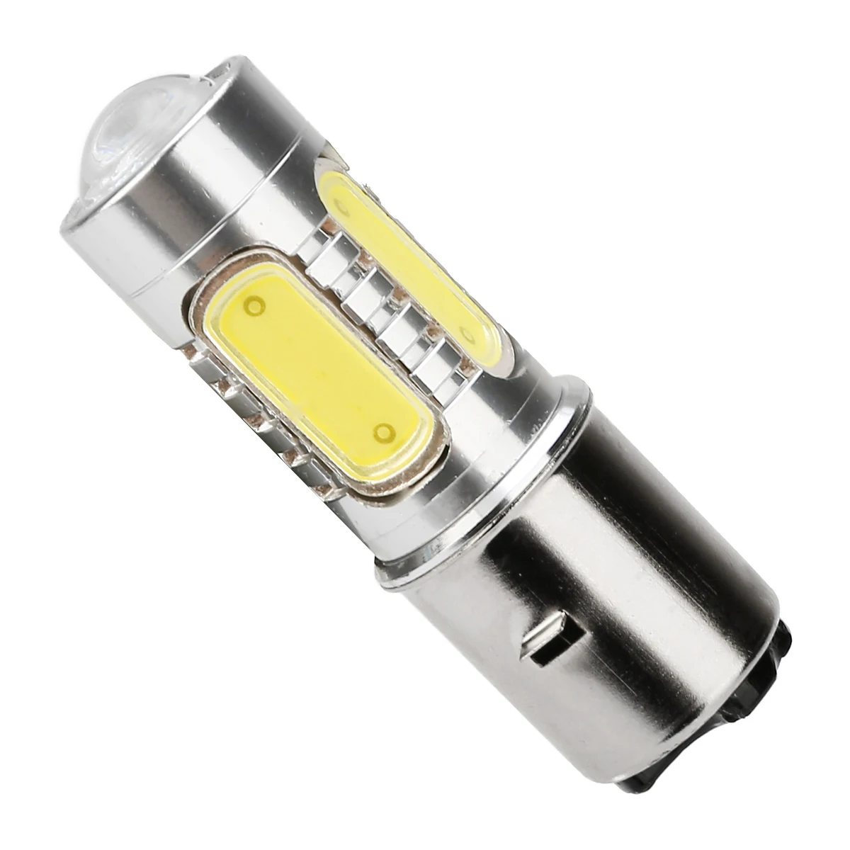 

1PC H6 4 COB LED Motorcycle Bike Moped Scooter ATV Headlight 12V DC 7.5W White Light Bulbs 600-700LM BA20D Super Bright