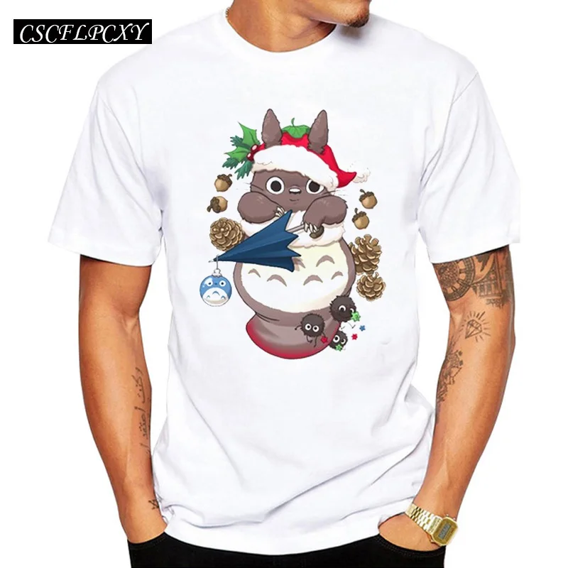 TEEHUB-Totoro-Christmas-Men-T-shirts-O-Neck-Short-Sleeve-Tops-Funny-Totoro-Print-T-shirt.jpg_.webp_640x640