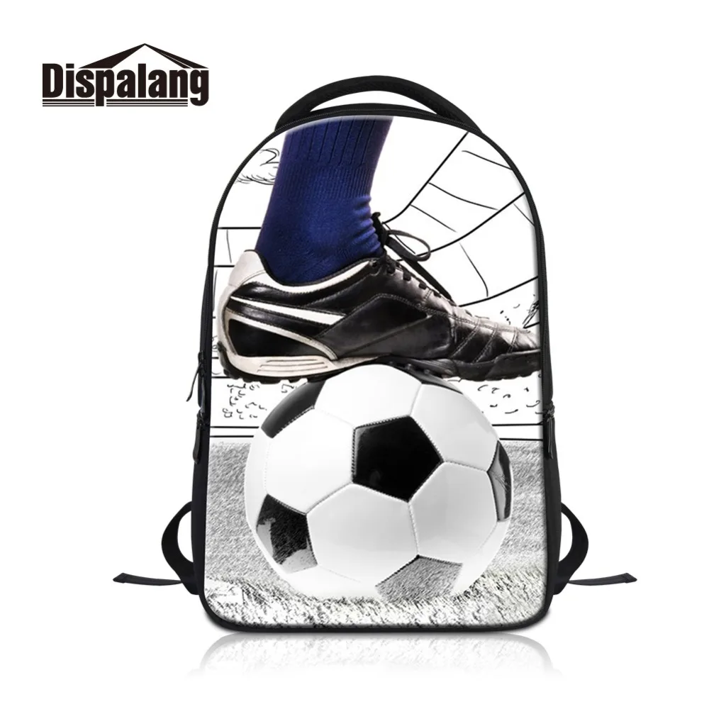 

Dispalang Footballs Printing Laptop Backpack for Student Custom Photos Men Outdoors Shoulder Bags for Traveling College Bagpack