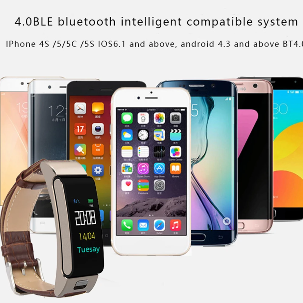 Smart Bracelet Heart Rate Blood Pressure Monitor Fitness Smart Watch with Color Screen -Drop Smart Bracelet Heart Rate Blood Pressure Monitor Fitness Smart Watch with Color Screen -Drop