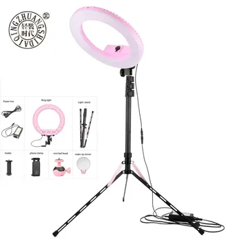 

2019 Hot sell QZSD Pro Studio Photo Live Broadcast Mobile Phone Studio LED Light Camping Hiking Video Camera Tripod Stand