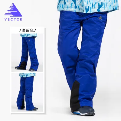 Векторные зимние детские лыжные штаны, теплые непромокаемые лыжные штаны для мальчиков и девочек, детские лыжные штаны, лыжная одежда, SKI70017