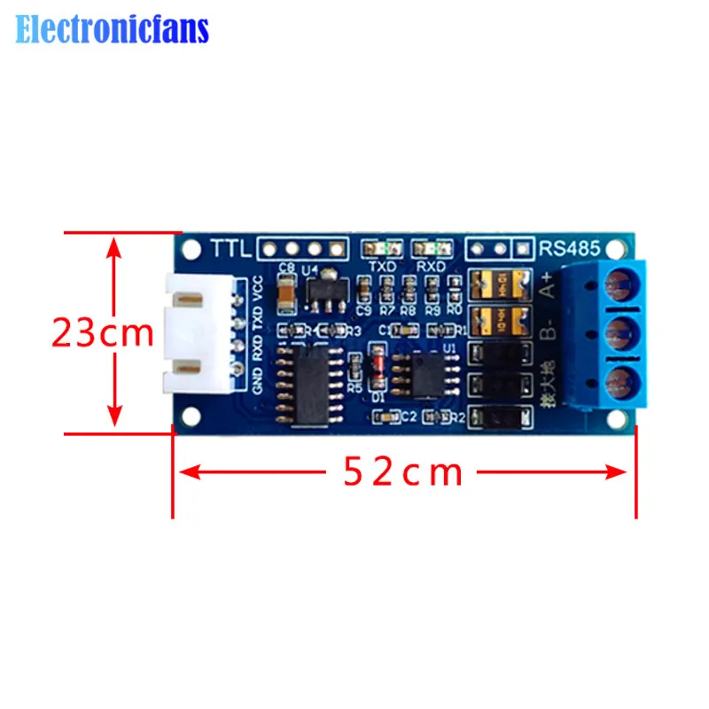 Ttl к RS485 3,3 В 5 в блок питания преобразователь модуль управления для Arduino AVR широкий напряжение сингальный индикатор управления Лер