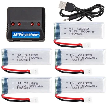 

YUKALA XK K110 WLtoys V930 V977 V989 /H37 E50 RC Helicopter 3.7V 500mAh Li-polymer Battery 721855