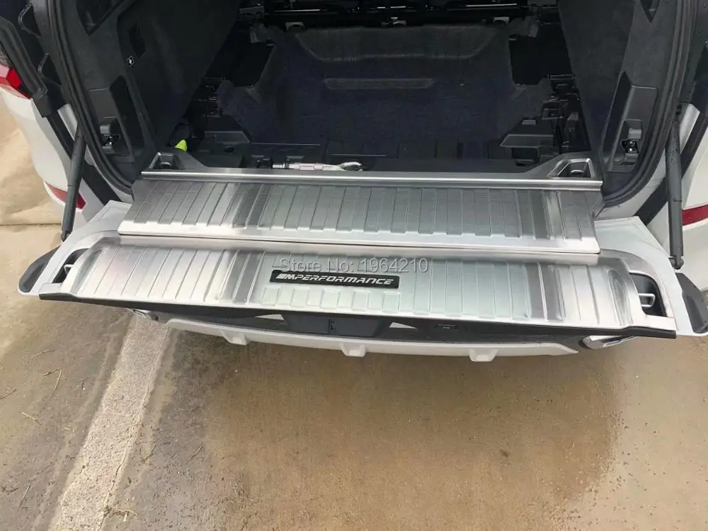 

For BMW X5 G05 2019 2020 stainless Inner Outer Rear Door Trunk Bumper Fender Protector Sill Cover Frame Trims Accessories 3Pcs