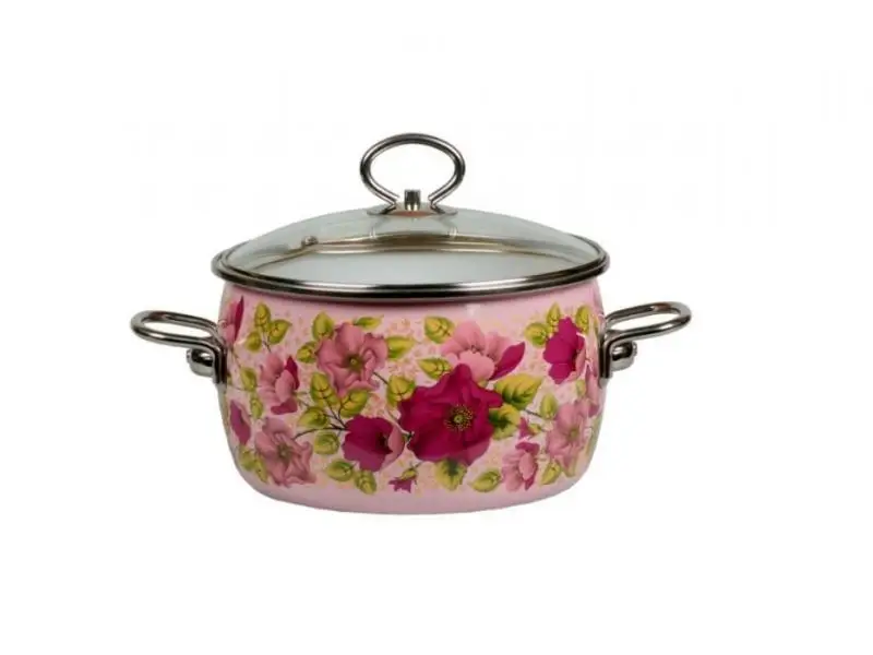 Кастрюля VITROSS, Violeta, 3 л, со стеклянной крышкой, розовый