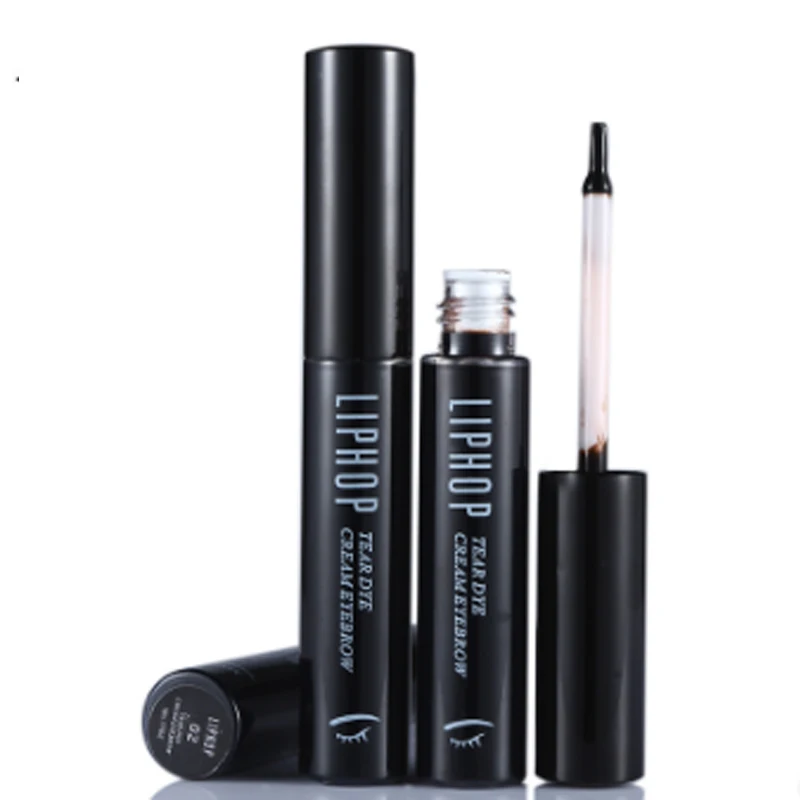

LIPHOP brand Cosmetics 3 Color Liphop Waterproof Long-lasting dye Eyebrow Mascara Crean Peel off eyebrow Tint Tattoo Eye brow Ge